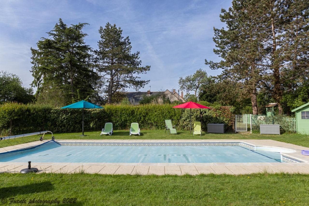 Les Bocages, Gites De Charme En Val De Loire, Piscine Chauffee Monteaux ภายนอก รูปภาพ