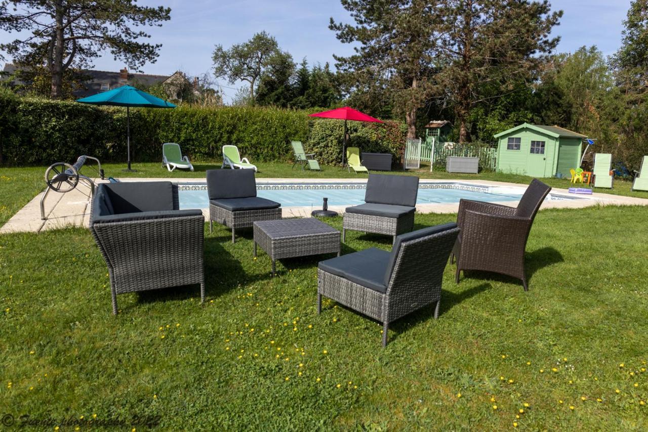 Les Bocages, Gites De Charme En Val De Loire, Piscine Chauffee Monteaux ภายนอก รูปภาพ